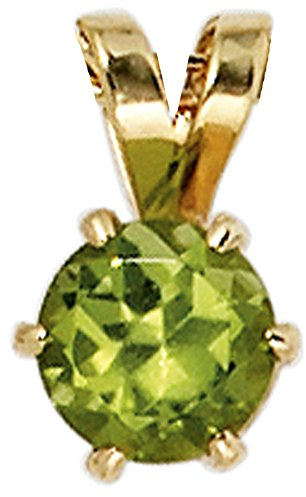 Jobo Damen-Anhänger aus 14 Karat 585 Gold mit Peridot