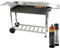 Edelstahl BBQ Outdoor Holzkohlegrill – Standgrill mit 2 Rollen, 3 Grillrosten, 1 Kasan-Halter, und 22 Schaschlik-Spießen – Ideal für Garten, Terrasse & Camping (mit 22 Spießen)