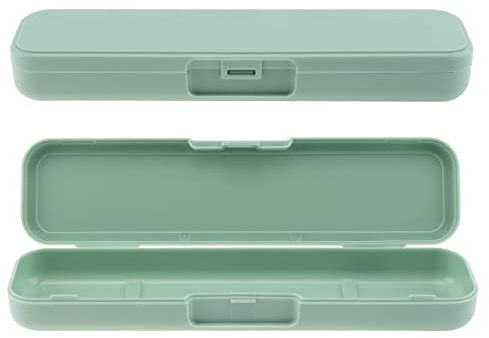 OriGlam 1pcs 24cm / 9.29inch Besteckbox, Reisegeschirr, Aufbewahrungsbox, Reiseutensilien, Besteckkasten, Gabel, Löffel, Essstäbchen, Utensilien für Camping (grün)