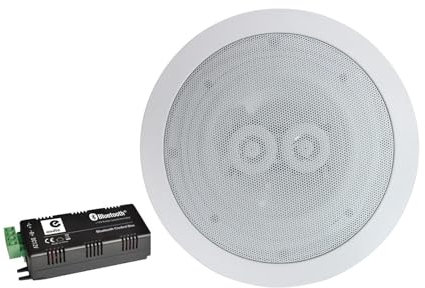 e Audio Haut-parleurs B425ABL - B404A 120W Plafond encastrable Waterproof HiFi amplifiée Smartphone Google Home Bluetooth Amazon