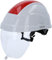 KS Tools 117.0137 Arbeits-Schutzhelm mit Gesichtsschutz | rot