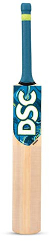 DSC Unisex Jugend Fledermaus Drake Cricketschläger aus Kaschmirweide, kurzer Griff 4, holzfarben, 30