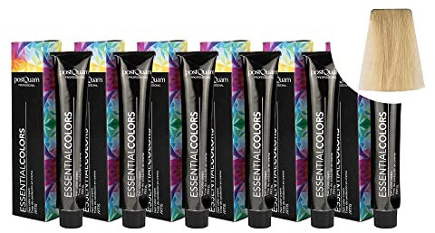 PostQuam - Pack de 6 Tintes de Peluqueria Profesional de Elevado Poder Cubriente | Tinte Permanente 100% Cobertura de Canas Garantiza Color Natural Uniforme y Duradero - Más de 90 Colores Disponibles