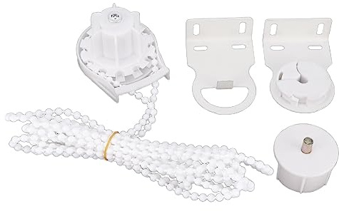 Kit de Accesorios de Repuesto para Persianas Enrollables, 38 mm, Estándar, Reparación para Fijar Cortinas (Blanco)