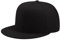 Boolavard Flat Bill Visor Cappello Snapback Classico Blank Tesa Regolabile High Top End Trendy Color Style Plain Tone Berretto da Baseball (Nero)