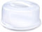 Aspect Clear Plastic Round Cake Box with Lockable Lid Carry Handles Packaging Cake Storage Container Portable Plastic Cake Carrier for Cakes, Pies Cupcakes Desserts Durable Stackable Food Safe Storage