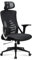 AMSTYLE Bürostuhl Schwarz Mesh-Bezug Schreibtischstuhl bis 120 kg mit Kopfstütze, Drehstuhl höhenverstellbar mit Lendenwirbelstütze, Stoff-Schreibtischsessel ergonomisch mit Wippfunktion