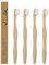 SRLWMYI Bambus Zahnbürste[4er Set]-Nano Zahnbürste-100% BPA-frei- Ultra Zahnbürste Weich-Vegane & umweltfreundliche Bambus Zahnbürste (Weiß)-Biologisch Abbaubare.