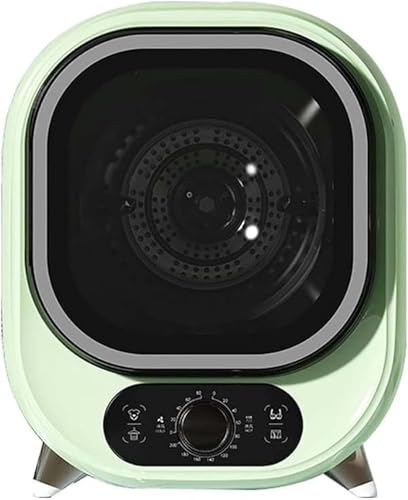 WBRSybUK Asciugatrice Piccola, Asciugatrice Portatile A Condensatore, Asciugatrice Ventilata da 5 kg, Compatta, Mini Centrifuga,Green