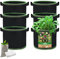 OFFCUP Sacs de Plantation, Lot de 6 Sac à Plantes 11L, Sacs de Culture en Non Tissé Pots avec 100 Sac de semis, Sac Géotextile Pots de Fleurs Respirant pour Plantes Légume Fleur- 3 Gallons
