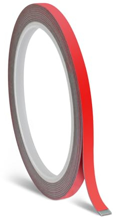 ACKKOR Nastro biadesivo extra forte 5mm x 3m | Impermeabile e resistente al calore, per carrozzeria e uso domestico, interno ed esterno