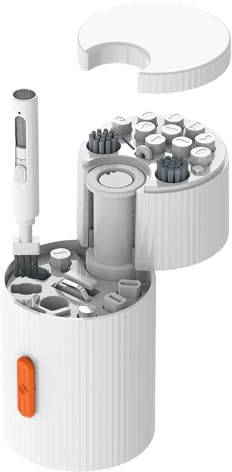 Générique Kit de Nettoyage pour Ordinateur Portable - 21 en 1 Brosse De Nettoyage Portable,Brosse pour Clavier - pour Ordinateur, de Bureau, Écouteurs, Écran, Objectif d'Appareil Photo