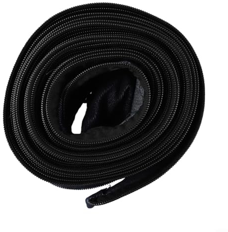 Besttoolifes Gaine de protection flexible pour torche de soudage - Fermeture par chaîne - Pour torches refroidies par air - Largeur fermée : 4,5 cm - Matériau durable (10 mètres)