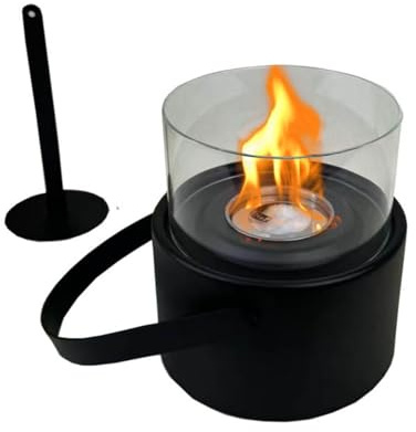 Chimenea De Propano De Mesa: Mini Calentador Portátil, Dispositivo para Exteriores, Quemador De Gas, Dispositivo contra Incendios Y Seguro | Luces Exteriores para Terraza, Jardín, Campamento