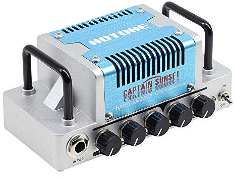 Hotone High Gain Gitarrenverstärker Topteil 5 Watt Class AB Verstärker mit CAB SIM Phones/Line Output Captain Sunset