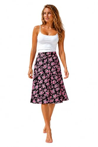 Van Der Rich ® - Gonna Floreale con Elastico in Vita - Donna