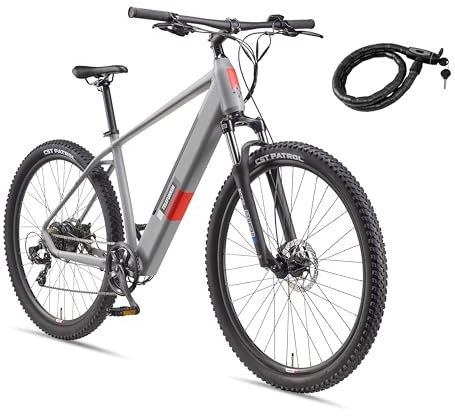TELEFUNKEN MTB E-Bike Herren 29 Zoll, Elektrofahrrad Hinterradmotor, 7-Gang Kettenschaltung, Scheibenbremsen - Pedelec Mountainbike