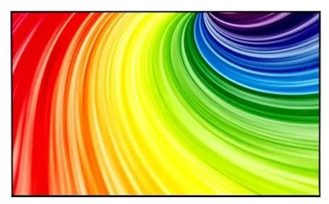 EHYSYN Pantallas de proyección Pantalla de proyección con Marco de Cristal, luz Ambiental ALR 16:9, 30 - 120 para proyector UST de Alcance ultracorto Pantalla proyector(30 Inch)