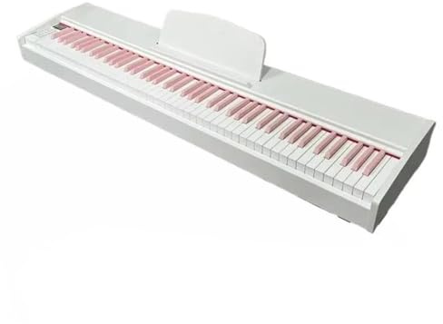 Professionellt Elektroniskt Piano 88 Tangenters Digitalpiano Elektroniskt Orgel Professionellt Keyboard Musikinstrument(Pink Key)