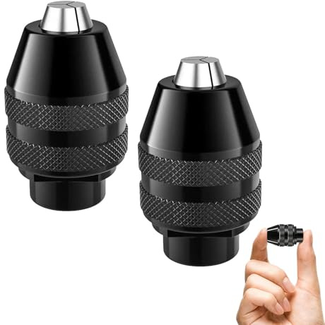 4486 Multi Chuck for Dremel 2 Pack, Mellbree 0.8-3.2mm Drill Keyless Bit Chuck Shank Rotary Tool Change Kit Compatible for Dremel 4486 Part Rotary Tools 3000 4000 7700 8200