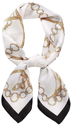 Ecroon Damen Seide Gefühl Schal Halstuch Schal Frauen Seidenschal Seidentuch Scarf Bandana Taschentuch Ansatz Handgelenk