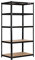 Rhino Racking – 5 Tier Heavy-Duty Garage Shelving Unit – 200kg Load Weight Per Shelf – 1000kg Per Unit – 180x90x60cm - Black - Adjustable Storage Shelves