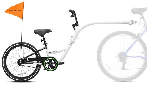 WeeRide Kazam Link Tagalong Children's Trailer Bike - White