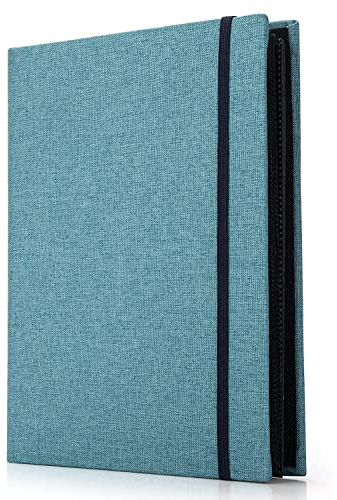 Boic Slip In Photo Albums 6x4, Linen Cover Family Wedding Albums, Holds 200 Photos 10x15cm, Wedding Anniversary Birthday Presents (Blue)