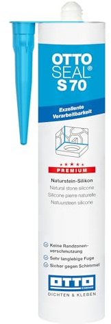 OTTOSEAL S70 Naturstein-Silikon 310ml inkl. kör4u Tülle (C109 Hellgrau Struktur)