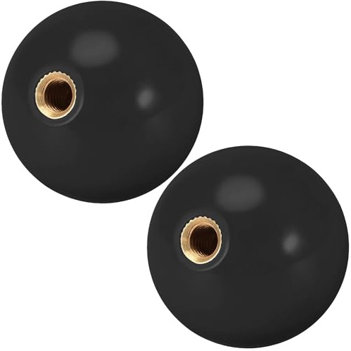 Timebid 2PCS 35MM Joystick Ball Top Handle Rocker | M6 Screw Head Arcade Game Joysticks Easy-Install Replacement DIY Parts Black*2