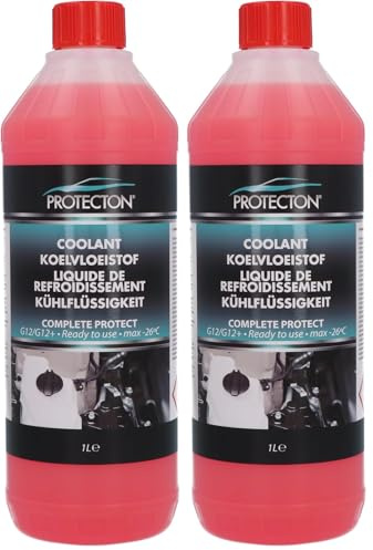 Protecton 'Complete Protect' Liquide de Refroidissement RTU G12/G12+ -26°C 1-Litre prêt à l Emploi, Rose (Lot de 2)