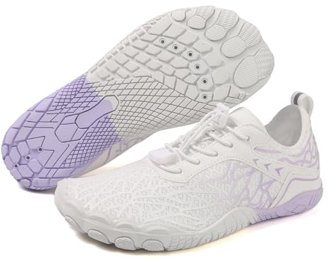 Hike Barefoot Water Shoes for Women Men, Barefoot Shoes with Wide Toe Box, Non-Slip & Quick Dry Breathable Aqua Socks for Beach Pool Aqua Swim Surf Hiking Walking Shoes