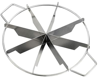 Ahuuen Tagliatorte intere, taglierina per torte in acciaio inox | non stick Round pasticcere, formaggio, pizza – affettatrice con manici laterali per una ripartizione precisa e persino