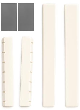 Cejilla y Puente para Guitarra, 2 Juegos de Accesorios de Guitarra， para Guitarra Clásica de 6 Cuerdas, Piezas de Repuesto para Puente, Accesorio Compatible, Sonido Cálido, Juegos con Papel de Lija