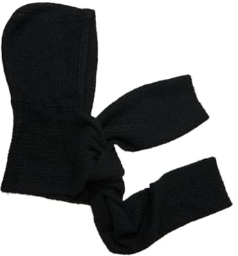 Objmilu halsduk stickad balaclava Rep, svart, one size