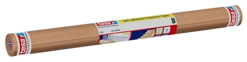 tesa papel protector autoadhesivo - Para protección y cobertura de grandes superficies, se retira sin dejar residuos, 1 rollo 10 m x 60 cm