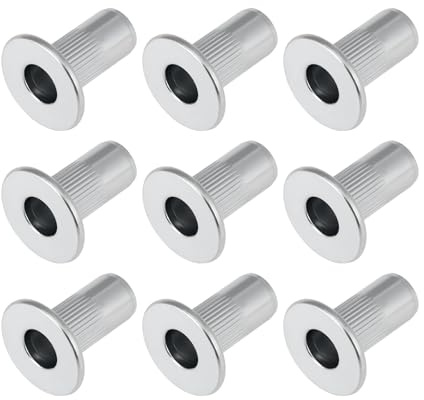 VGOL Lot de 50 écrous à Rivets Extra-larges en Acier M6 pour La Fixation de Panneaux Intérieurs en Plastique Et de Carrosseries en Fibre de Verre