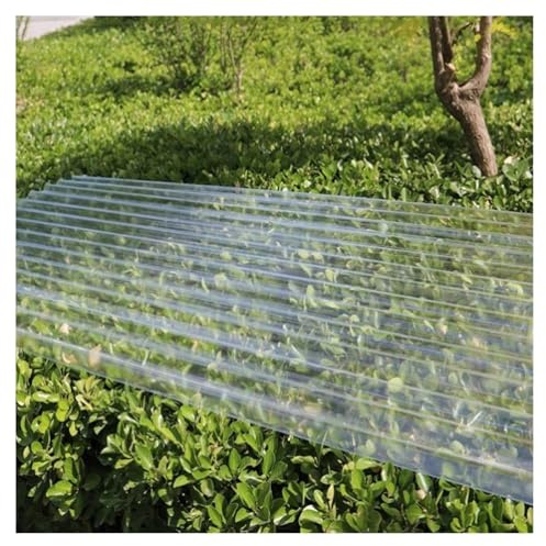 ZXCASDF Planchas Transparentes Tejados,Hojas de Techo Corrugado,Placa Ondulada FRP for Exteriores,Placa de Iluminación Natural de Fibra de Vidrio,Chapa Tejado o Pared(16pcs,0.9 * 1.0m/35 * 39in)