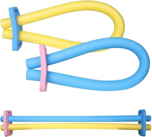 6 pezzi Tubo galleggiante in schiuma per piscina, ausilio galleggiante, tronchetti in schiuma per nuoto, flessibile per decorazioni e progetti artigianali multiuso (C-2+2 pezzi)