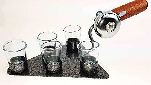 Cazzuola con campanello + bicchierini – bicchierini da grappa