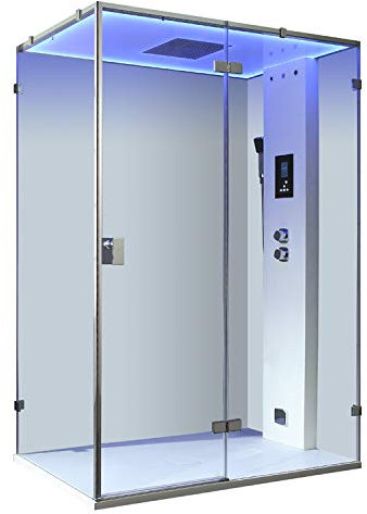 AWT Dampfdusche LD111F15 weiß matt/150x90/rechts