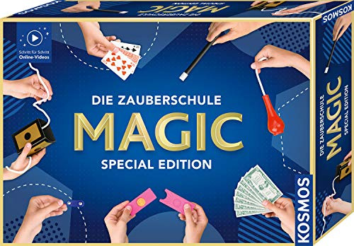 Kosmos 681982 Magic Die Zauberschule - Special Edition, einfach Zaubern Lernen, 100 Tricks, viele Zauber-Utensilien, Zauberkasten für Kinder ab 8 Jahre und Einsteiger, Online-Erklär-Videos