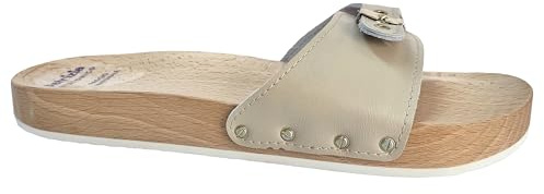 Patrizia Azzi 833 ZOCCOLI IN LEGNO DI FAGGIO CIABATTE UOMO (numeric_46)