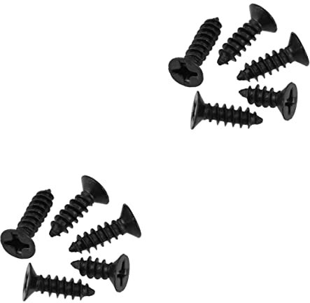 DOITOOL 200pcs Drywall Nails Hardened Self-tapping Screws Cross Countersunk Gypsum Board Wood Wallboard Flat Head Self-tapping Screws for Plasterboard Fixings Heavy Duty Fix