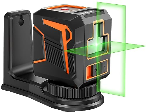 GOCHIFIX Kreuzuinienlaser Grün Selbstnivellierender Laser Wasserwaage Außenbereich Linienlaser Klein Horizontales Vertikales Laser Nivelliergerät Zum Bauen Und Aufhängen Von Bildern LG0102