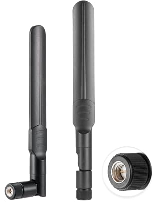 Vecys 2PCS 4G LTE Antena 8dBi Externa SMA Macho Antena Compatible con 4G LTE Módem de Enrutador de Puerta de Enlace Celular de Hotspot de Enrutador Inalámbrico CPE