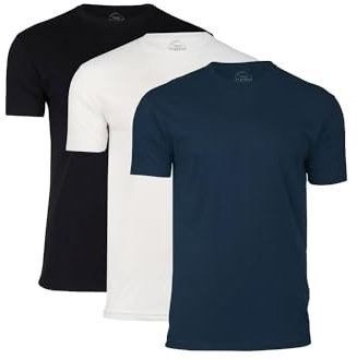 True Classic Mens T-Shirts - Short Sleeve Crew Neck Plain Novelty T Shirt for Men, Pack of 3, Variety, XL