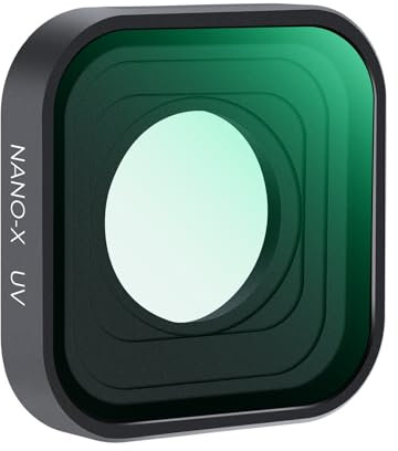 K&F Concept Protezione Ultravioletti UV Filtro per GoPro Hero 13/12/11/10/9, Protezione dell'Obiettivo, Antigraffio e Impermeabile, con 28 Strati di Nano Rivestimento, Fotocamera di Azione Accessori