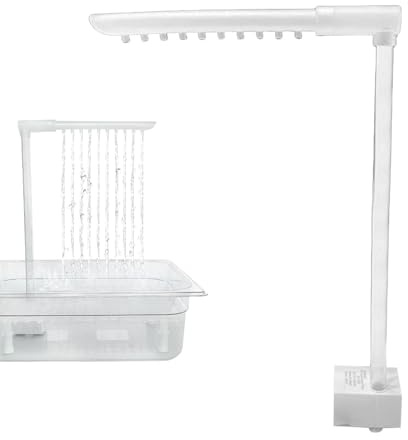 Genérico Bañera Automática – Ducha Completa con Bomba USB, Accesorio Higiene Aves | Aplicación Baño Limpieza Periquitos Agapornis Loro Pequeño Mediano Hogar