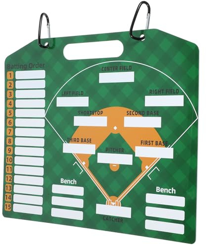 iplusmile Tableau des Compositions D'équipe de Baseball, Tableau D'alignement Magnétique, 1 Set, Pvc Bleu, Effaçable, avec Cartes D'alignement et Marqueur, pour Coaching Baseball